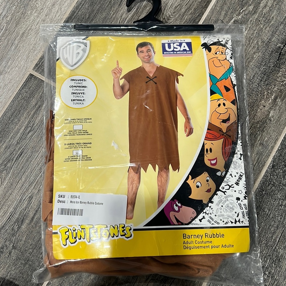 Classic Flintstones Barney Costume for Men.